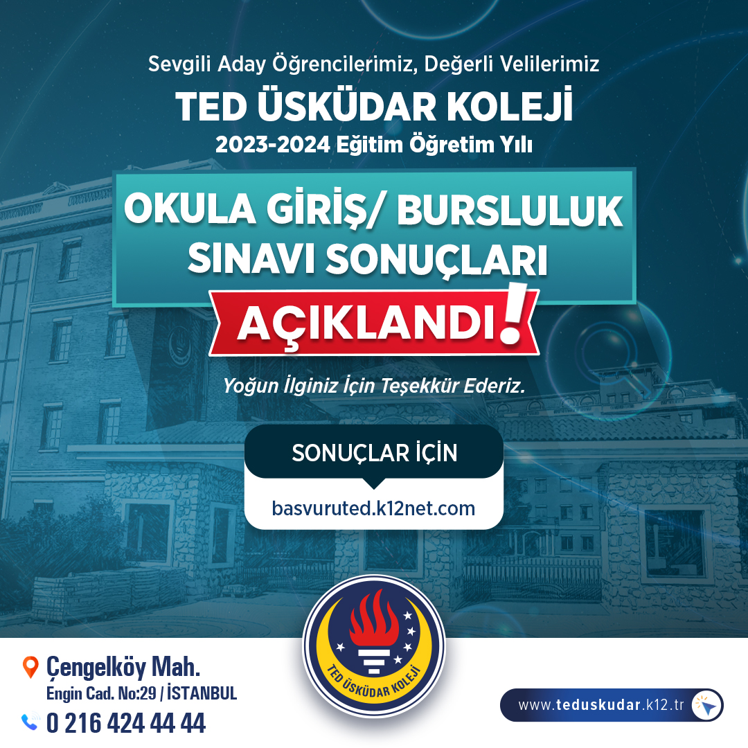 Okula Giriş / Bursluluk Sınavı Sonuçları Açıklandı